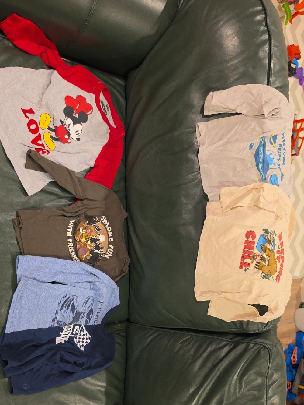 Disney Red & Gray Mickey Raglan Long-Sleeve Tee